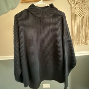 Topshop oversized mock neck sweater